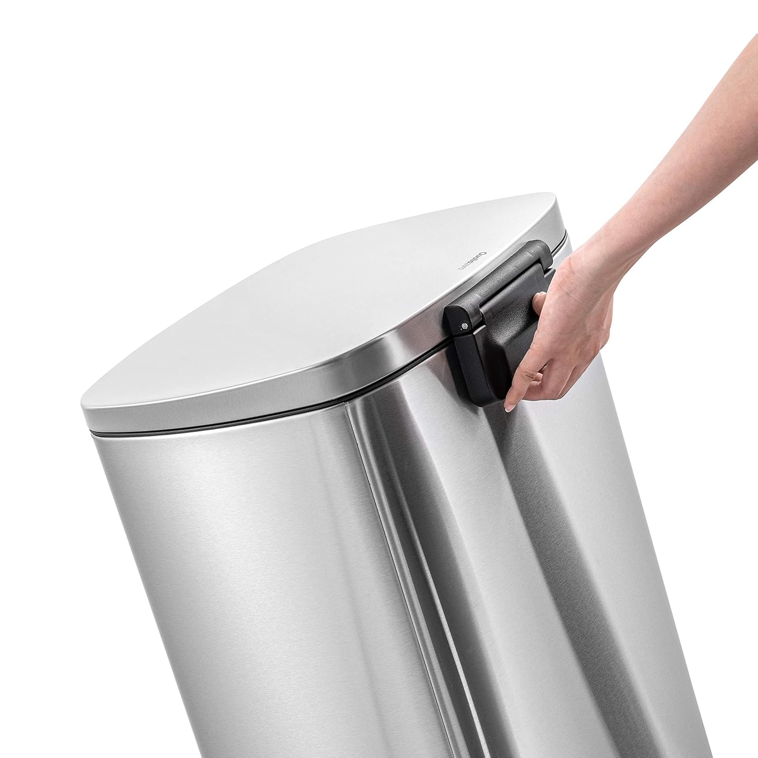 QUALIAZERO 50L/13Gal Heavy Duty Hands-Free Stainless Steel Commercial/Kitchen Step Trash Can - Image 3