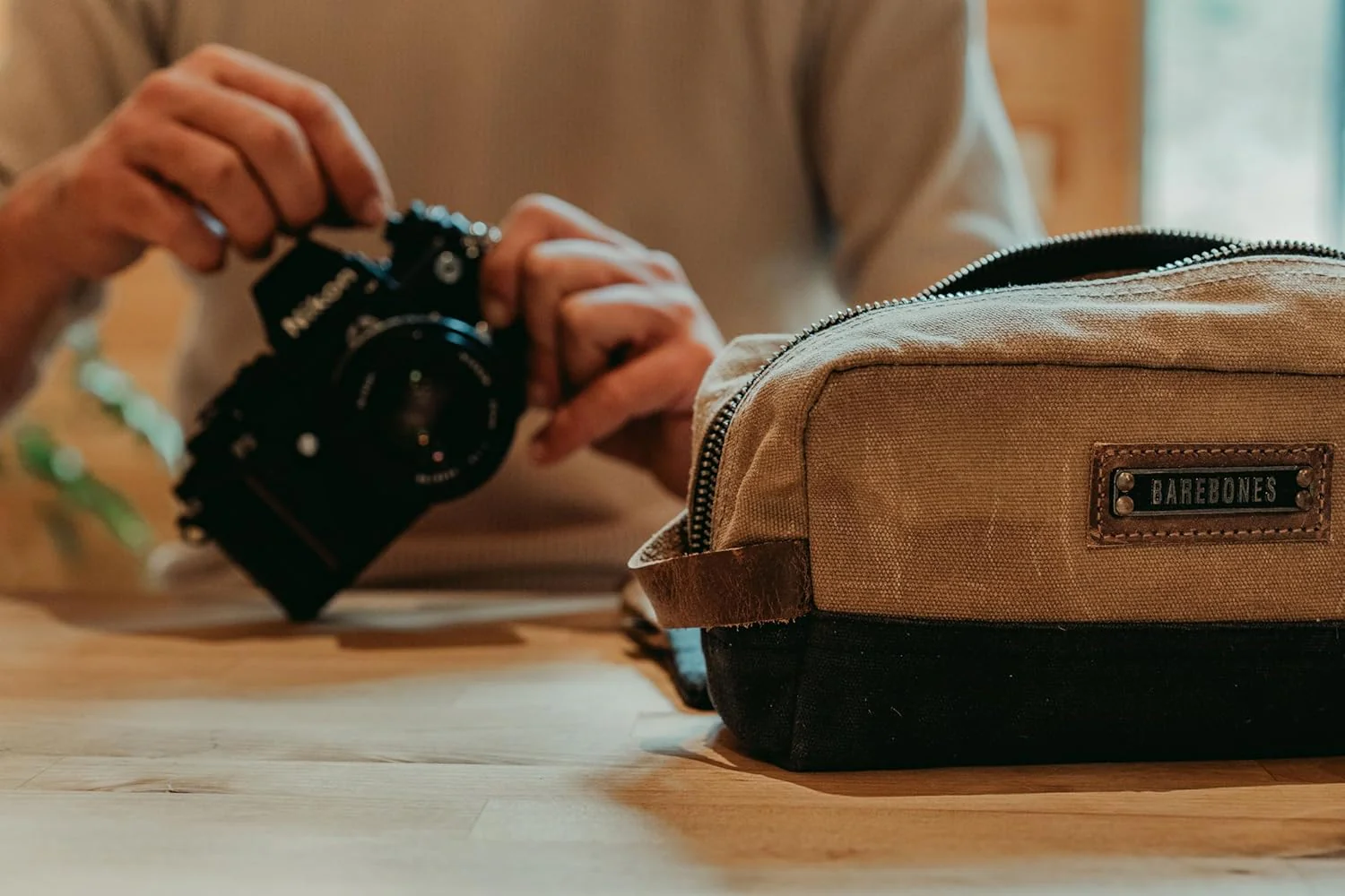 Barebones Neelum 3L Dopp Kit - Stylish Toiletry Bag for Travel Essentials, Water-Resistant and Durable Canvas Bag for Cosmetics and Personal Hygiene Items, Easy to Clean - Image 8