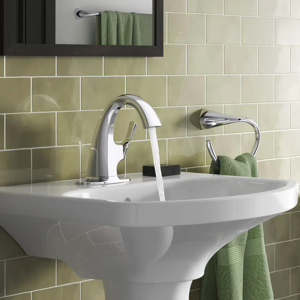 NEW - Kohler Transitional Chrome Single Hole Bathroom Faucet - Retail $99 - Image 2