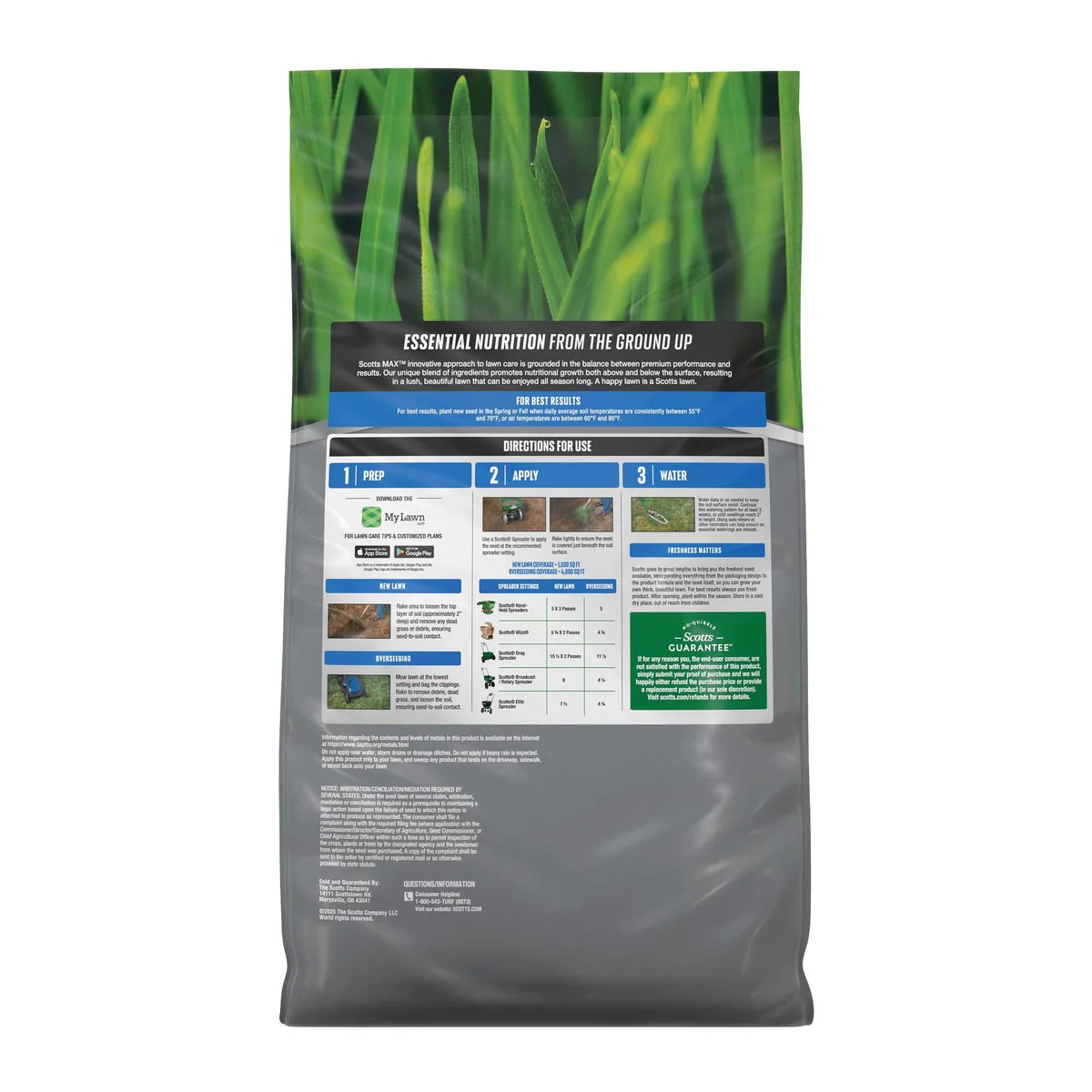 Scotts Max Grass Seed Sun and Shade Mix, 12 lbs. - Image 3