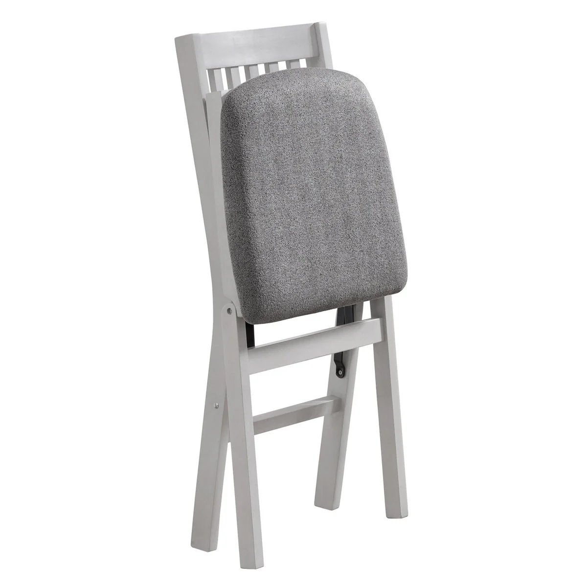 Stakmore Wood Upholstered Folding Chair, 2-pack - Image 4