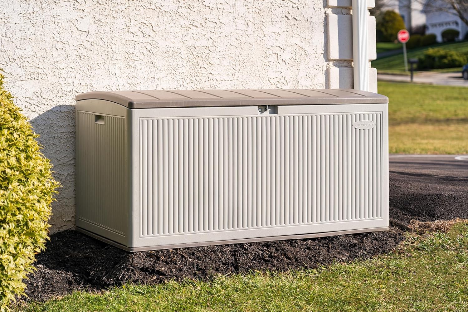 NEW - Suncast 160 Gallon Resin Deck Box - Image 8