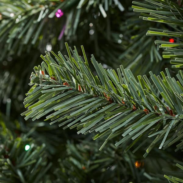 Home Accents Holiday 7.5 ft. Festive Pine LED Pre-Lit Artificial Christmas Tree T10 - Image 4