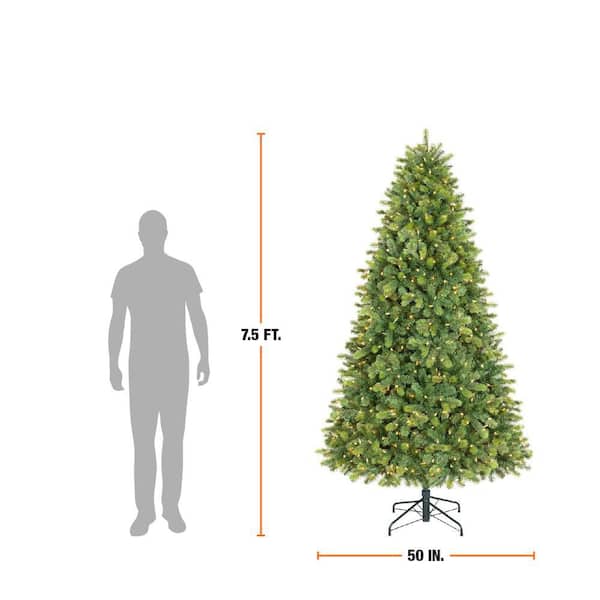Home Accents Holiday 7.5 ft. Willow Creek Spruce LED Pre-Lit Artificial Christmas Tree T14 25PG90052 - Image 5