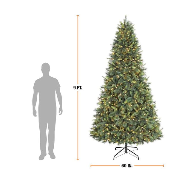 Home Accents Holiday 9 ft. Forest Pine LED Pre-Lit Artificial Christmas Tree T17 - Image 5