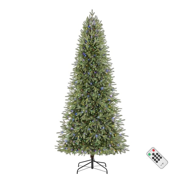 Home Accents Holiday 7.5 ft. Jackson Noble Fir Slim LED Pre-Lit Artificial Christmas Tree T22 - Image 4