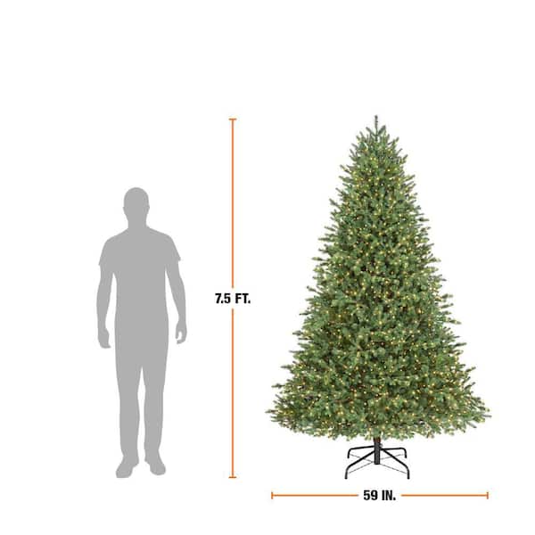 Home Decorators Collection 7.5 ft. Elegant Twinkling Grand Fir LED Pre-Lit Artificial Christmas Tree with Timer T32 - Image 4