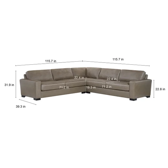 Tayler Leather Sectional - Image 2