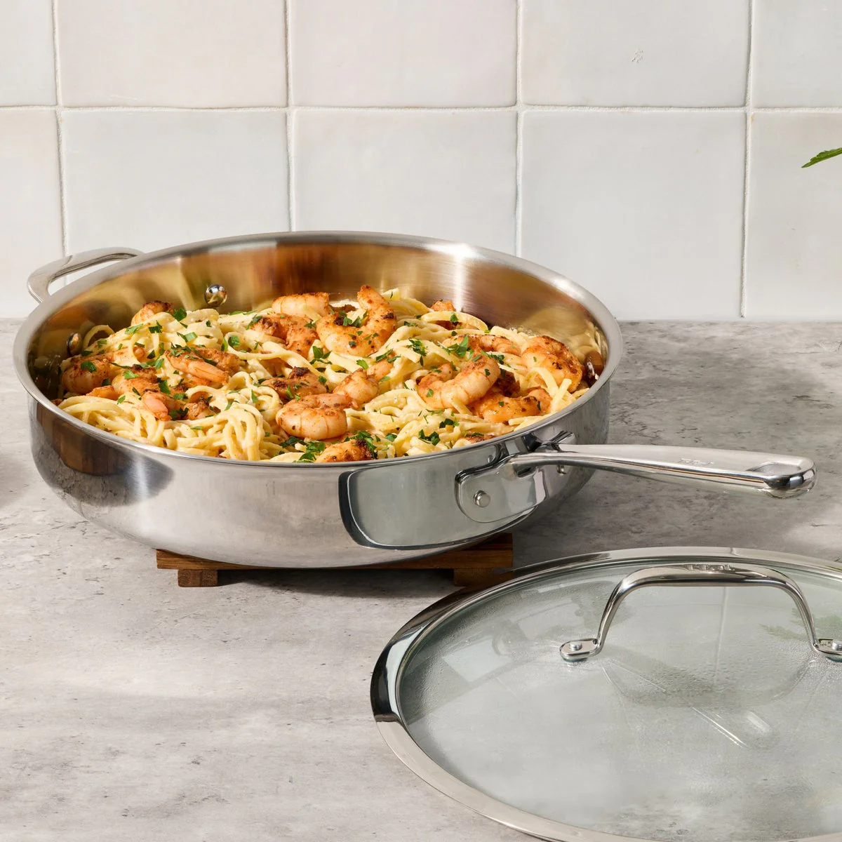 T-fal Tri-Ply 13-piece Stainless Steel Cookware Set - Image 6