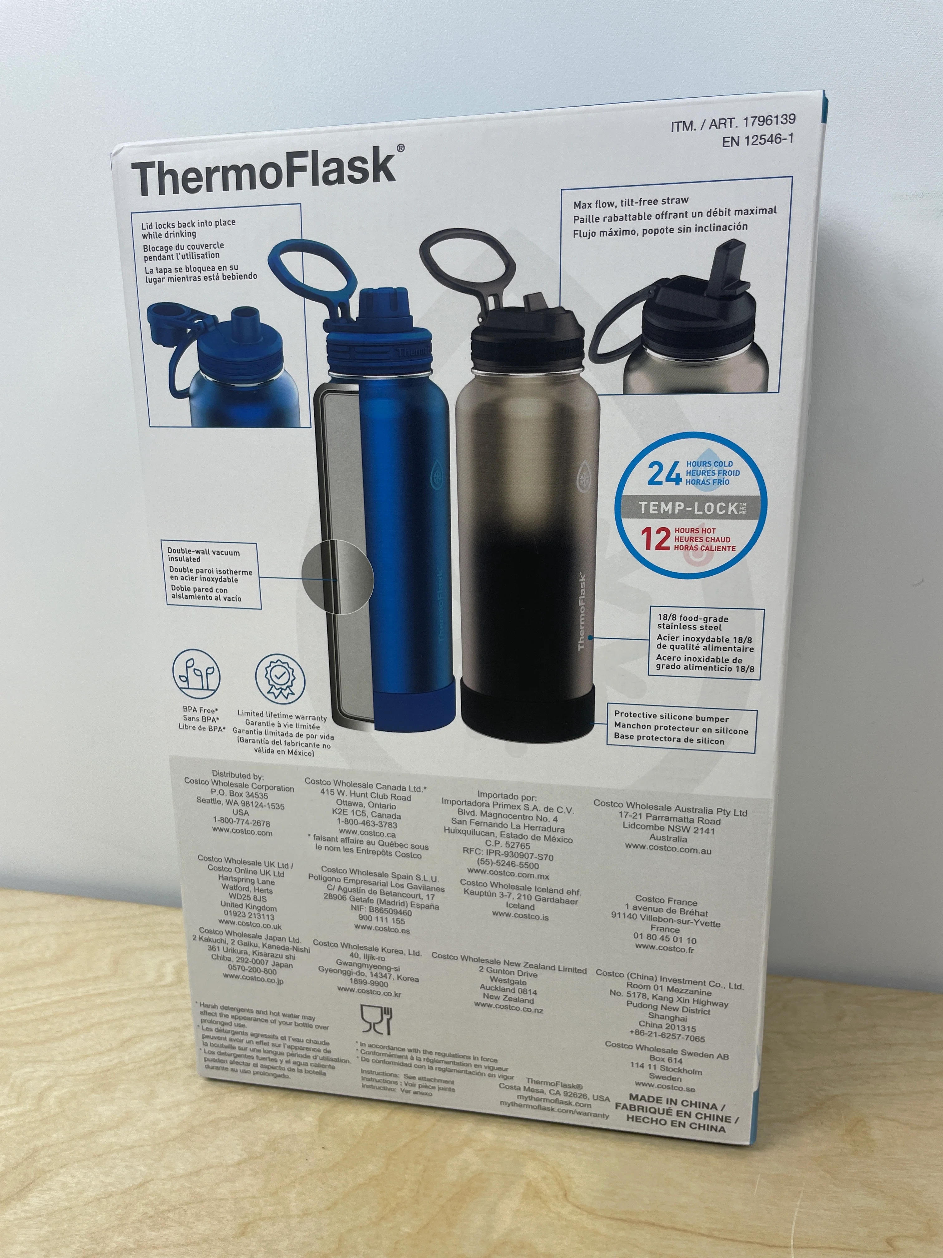 ThermoFlask 40oz. Insulated Stainless Steel, 2-pack - Retail $30 - Image 2