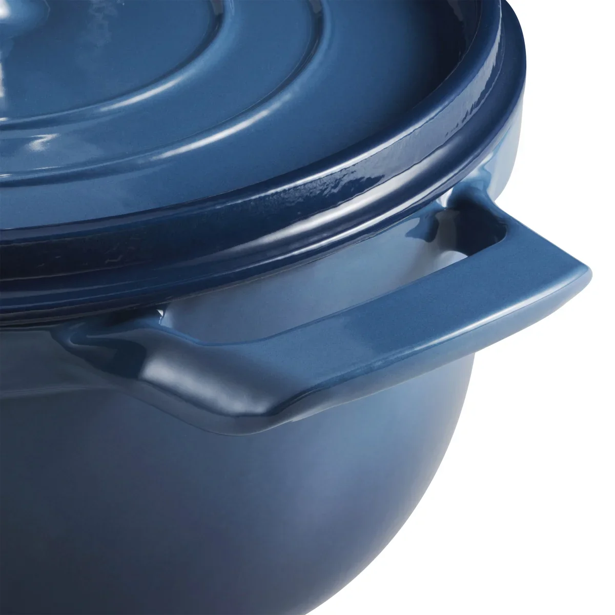 NEW - Tramontina Blue 4-quart & 6-quart Enameled Cast Iron Round Dutch Oven, 2-pack - Retail $69 - Image 3