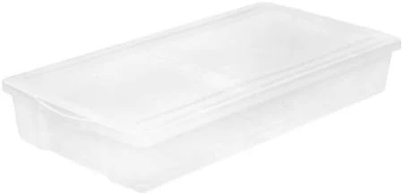 NEW - 2 Pack - IRIS 58 Quart Split-Lid Underbed Box, Clear - Retail $49