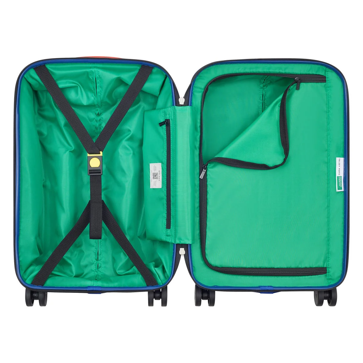 NEW - United Colors of Benetton X Delsey Paris United 3-piece Hardside Set - Image 2