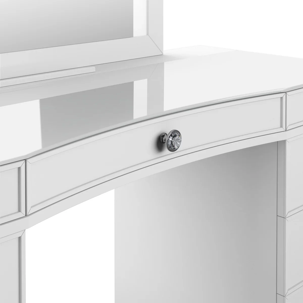 NEW - [no mirror] Tresanti Heidi Double Pedestal Vanity Table - Image 3