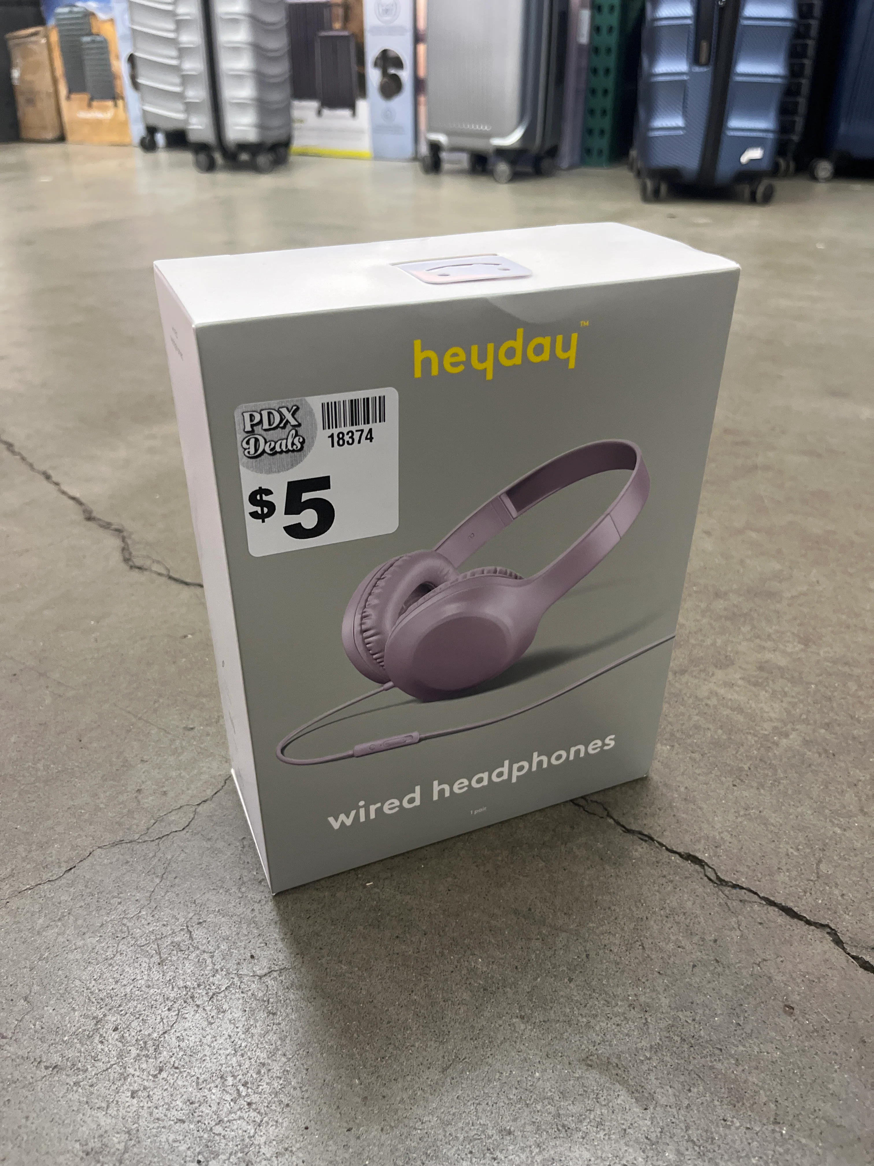 Wired On-Ear Headphones - heyday Soft Purple: 3.5mm Jack, Built-In Microphone - Image 3